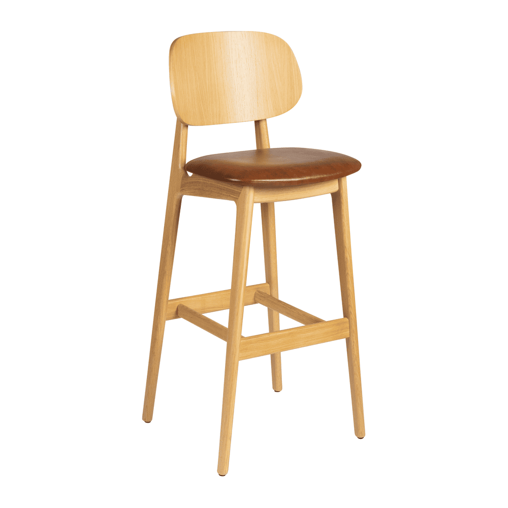 Relish Bar Stool, Natural Oak