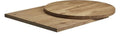 Rustic 32mm Solid Oak Table Top, Round, Antique, 120 cm round