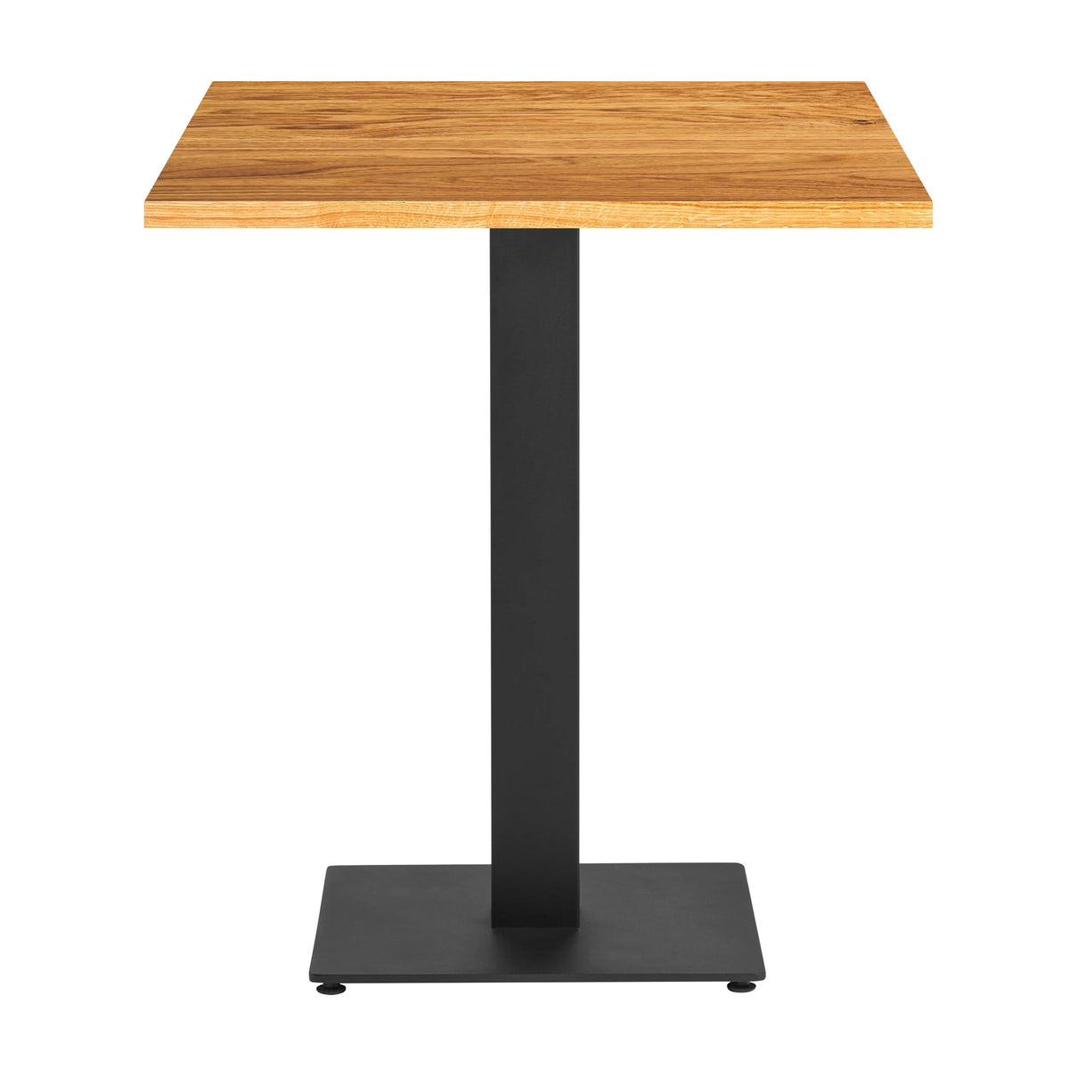 Character Oak Complete Dining Table, 120x70cm Rectangle, Natural Oak with Boston Black Base