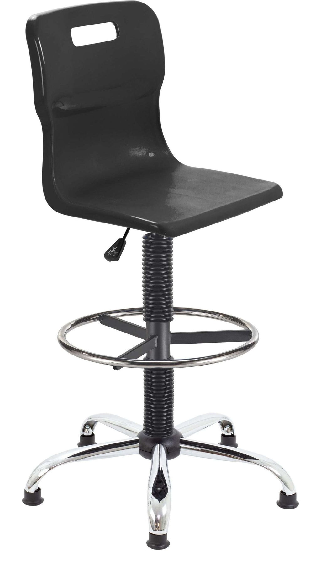 Titan Swivel Senior Chair with Chrome Base, Castors and D-Kit