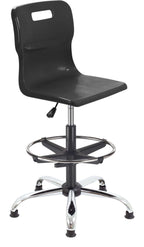 Titan Swivel Senior Chair with Chrome Base, Castors and D-Kit