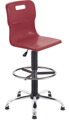 Titan Swivel Senior Chair with Chrome Base, Castors and D-Kit