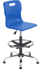 Titan Swivel Senior Chair with Chrome Base, Castors and D-Kit