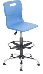 Titan Swivel Senior Chair with Chrome Base, Castors and D-Kit