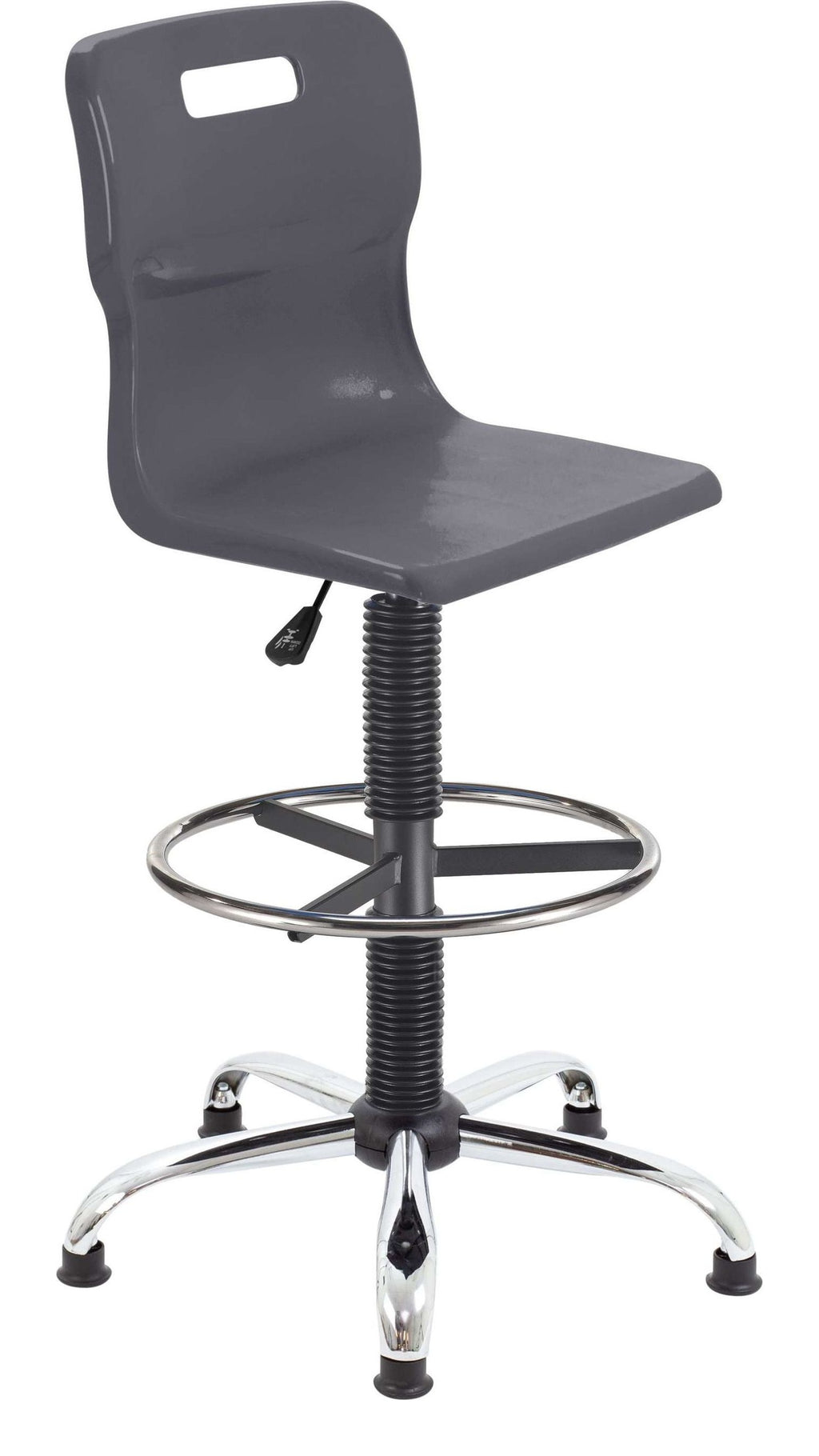 Titan Swivel Senior Chair with Chrome Base, Castors and D-Kit