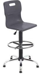 Titan Swivel Senior Chair with Chrome Base, Castors and D-Kit