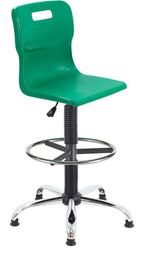 Titan Swivel Senior Chair with Chrome Base, Castors and D-Kit