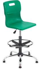 Titan Swivel Senior Chair with Chrome Base, Castors and D-Kit