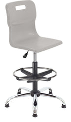 Titan Swivel Senior Chair with Chrome Base, Castors and D-Kit