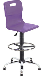 Titan Swivel Senior Chair with Chrome Base, Castors and D-Kit