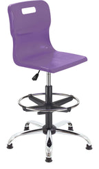 Titan Swivel Senior Chair with Chrome Base, Castors and D-Kit