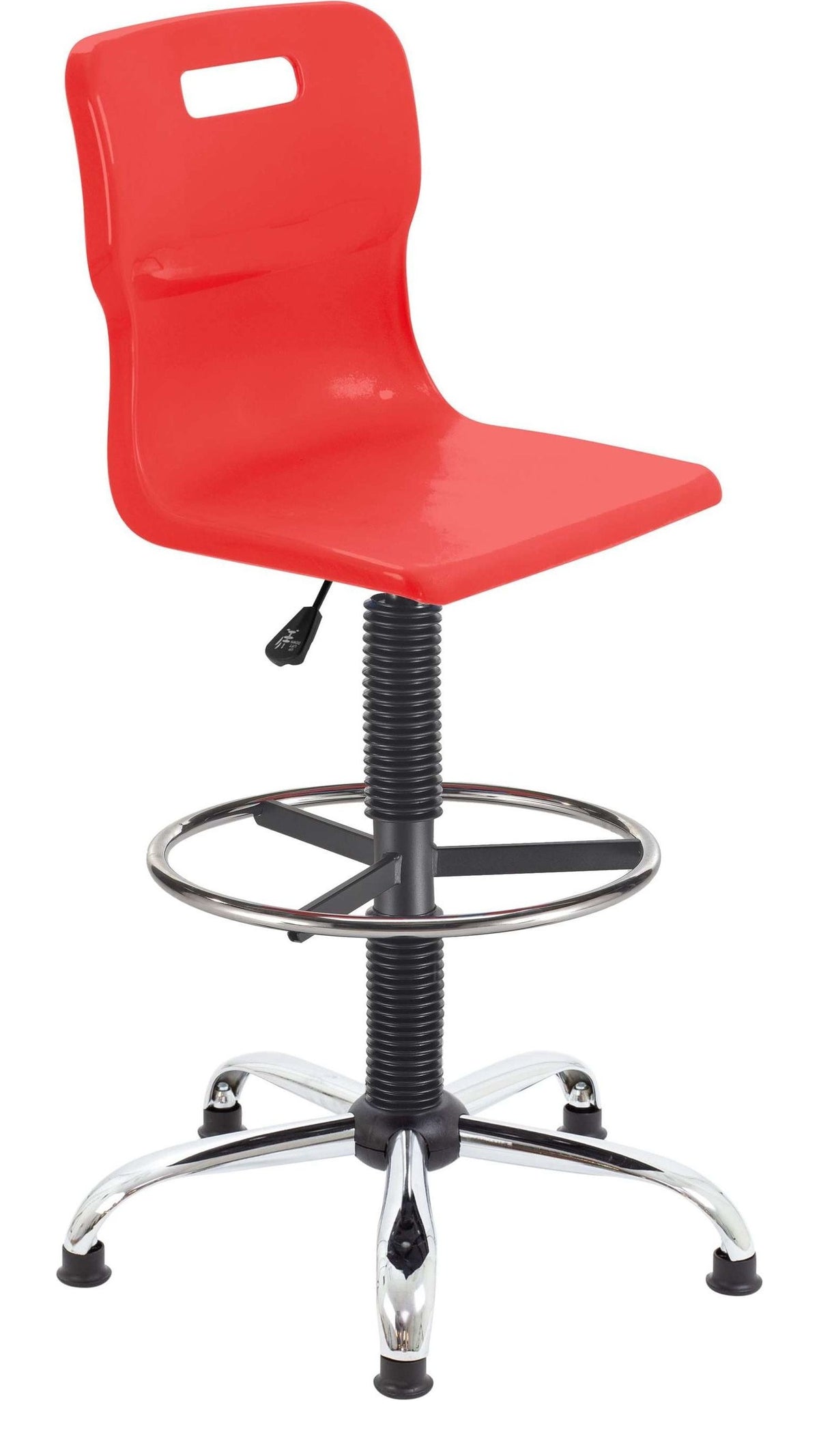 Titan Swivel Senior Chair with Chrome Base, Castors and D-Kit