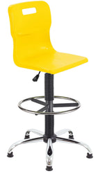 Titan Swivel Senior Chair with Chrome Base, Castors and D-Kit