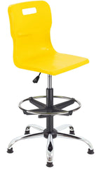 Titan Swivel Senior Chair with Chrome Base, Castors and D-Kit