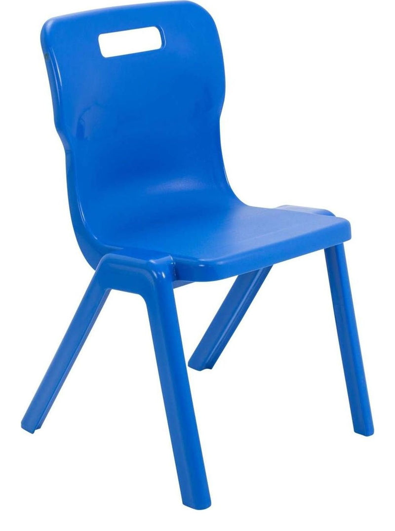 Titan Antibacterial One Piece Chair in Blue