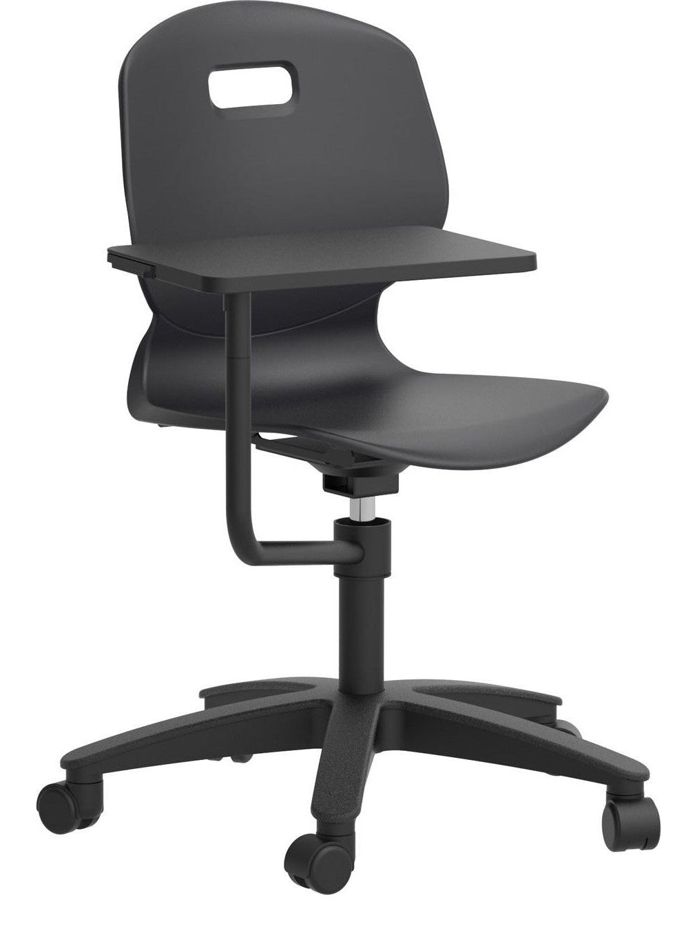Arc Swivel Chair with Arm Tablet in Anthracite