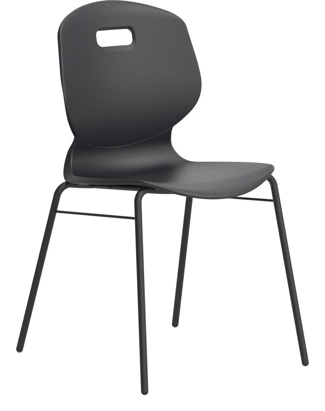 Arc 4 Leg Chair with Brace in Anthracite