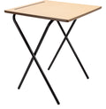 Titan Premium Folding Exam Desk in Beech/Black