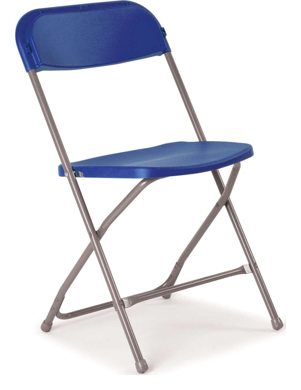 Flat Back Folding Chair in Blue