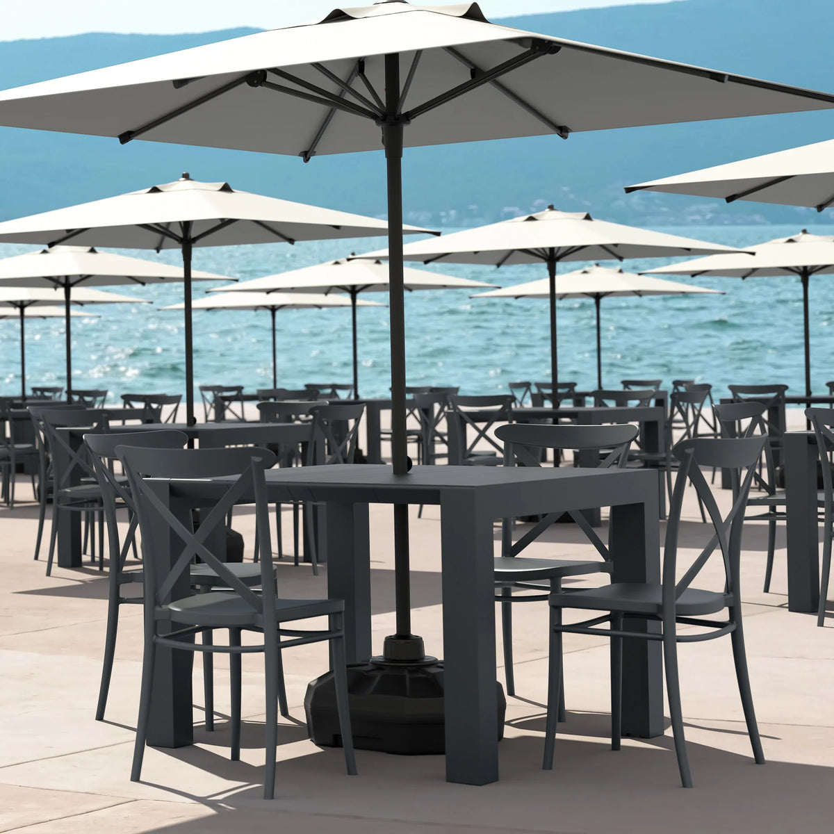 Vegas 100x100/140cm Extendible Table