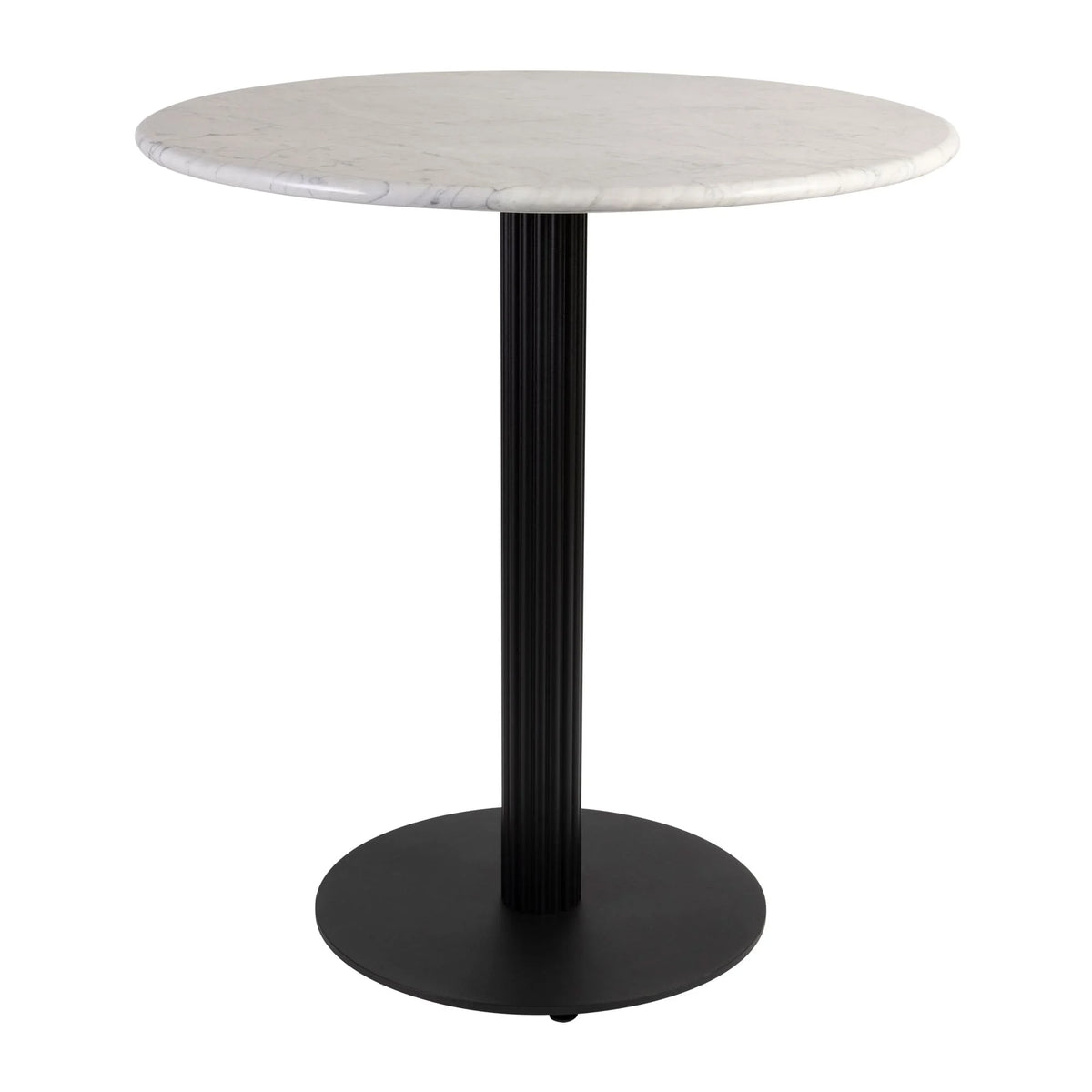 White Carrara Marble Complete Dining Table
