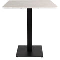 White Carrara Marble Complete Dining Table, 60cm Diameter