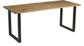 Wentworth 'Loop'Dining Table-Black-Rustic Antique-180cmx75cm