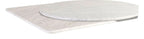 White Carrara Marble Table Top, 60cm Dia x20mm