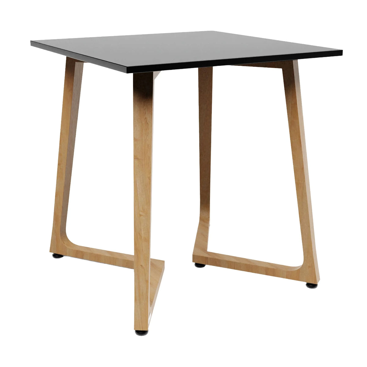 Wings Dining Table, 70x70cm, 18mm Black MFC Table Top