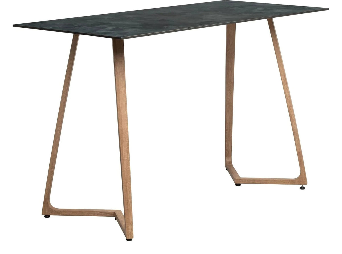Wings Poseur Table, 180x80cm, 12mm Black HPL Table Top
