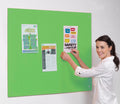 Accents FlameShield Unframed Noticeboard in Light Green