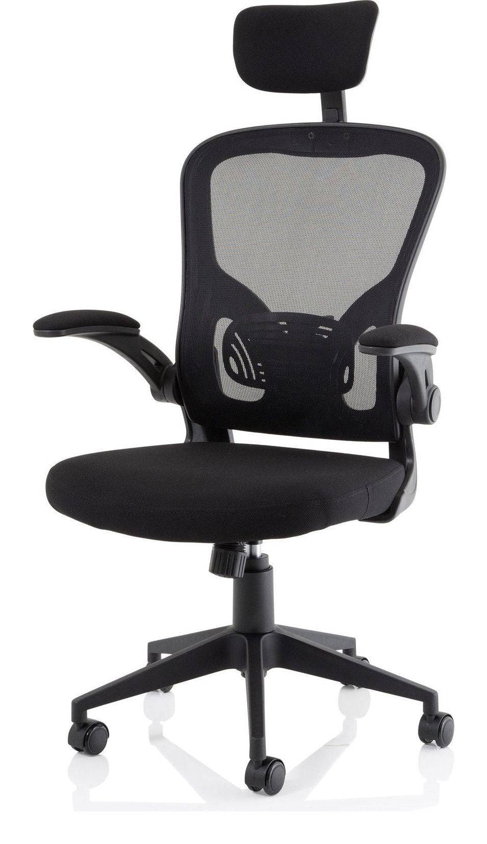 Ace Executive Mesh Chair with Folding Arms, , another view 2