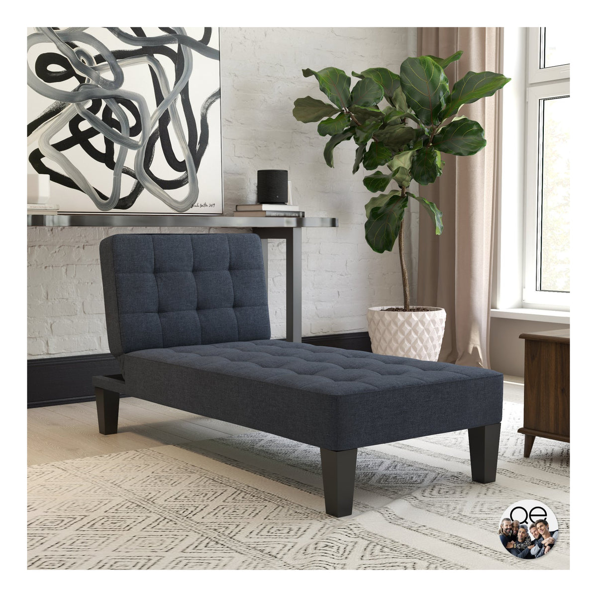 Adalynn Chaise Lounger Linen, view 3