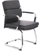Advocate Medium Back Leather Visitor Chair, 