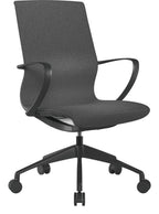 Aeros Medium Back Executive Chair in black