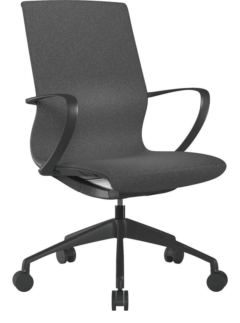 Aeros Medium Back Executive Chair in black