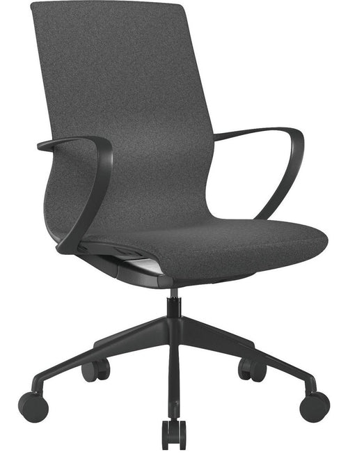 Aeros Medium Back Executive Chair in black