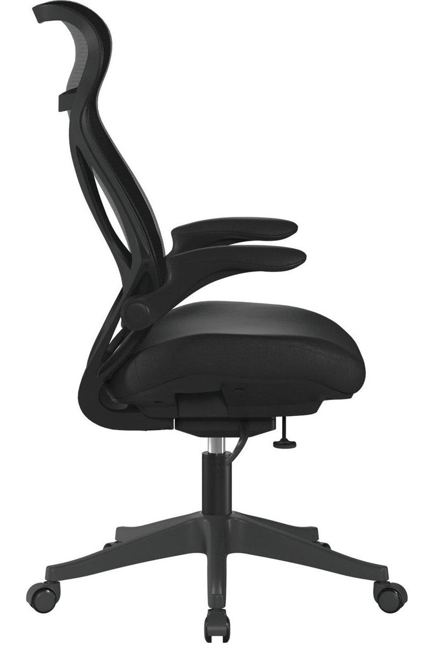 Aether High Back Mesh Chair in black, view 2