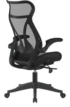 Aether High Back Mesh Chair in black, view 4