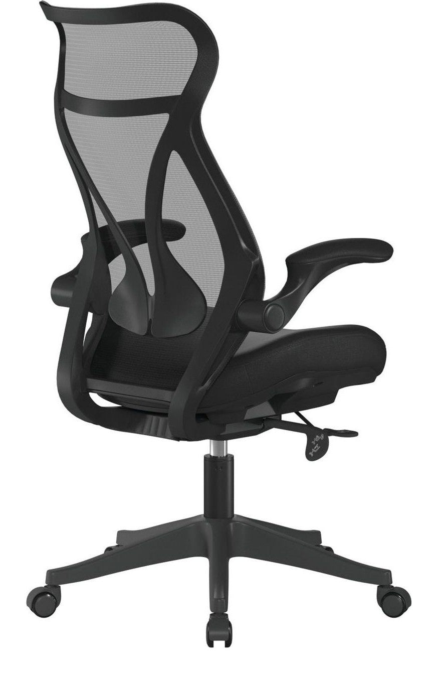 Aether High Back Mesh Chair in black, view 4