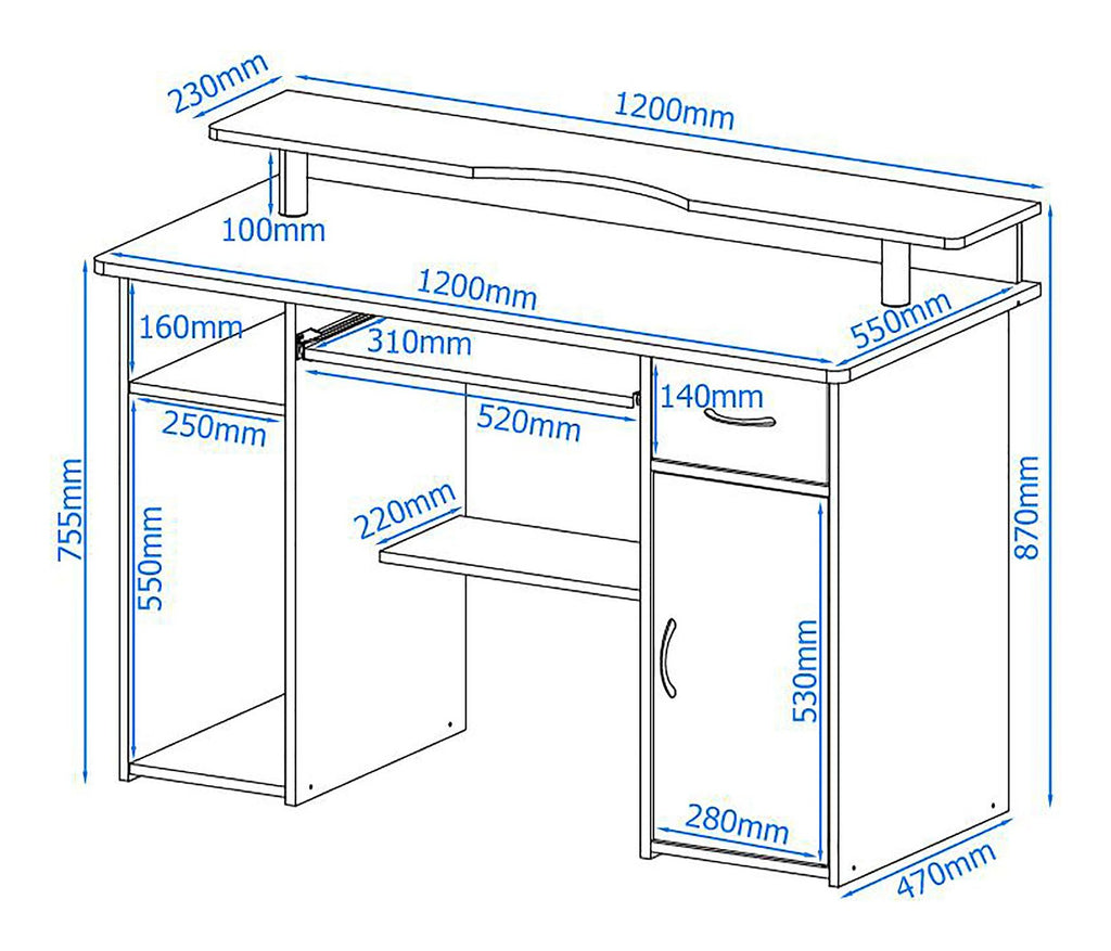 Albany Office Desk & Work Station, view 7