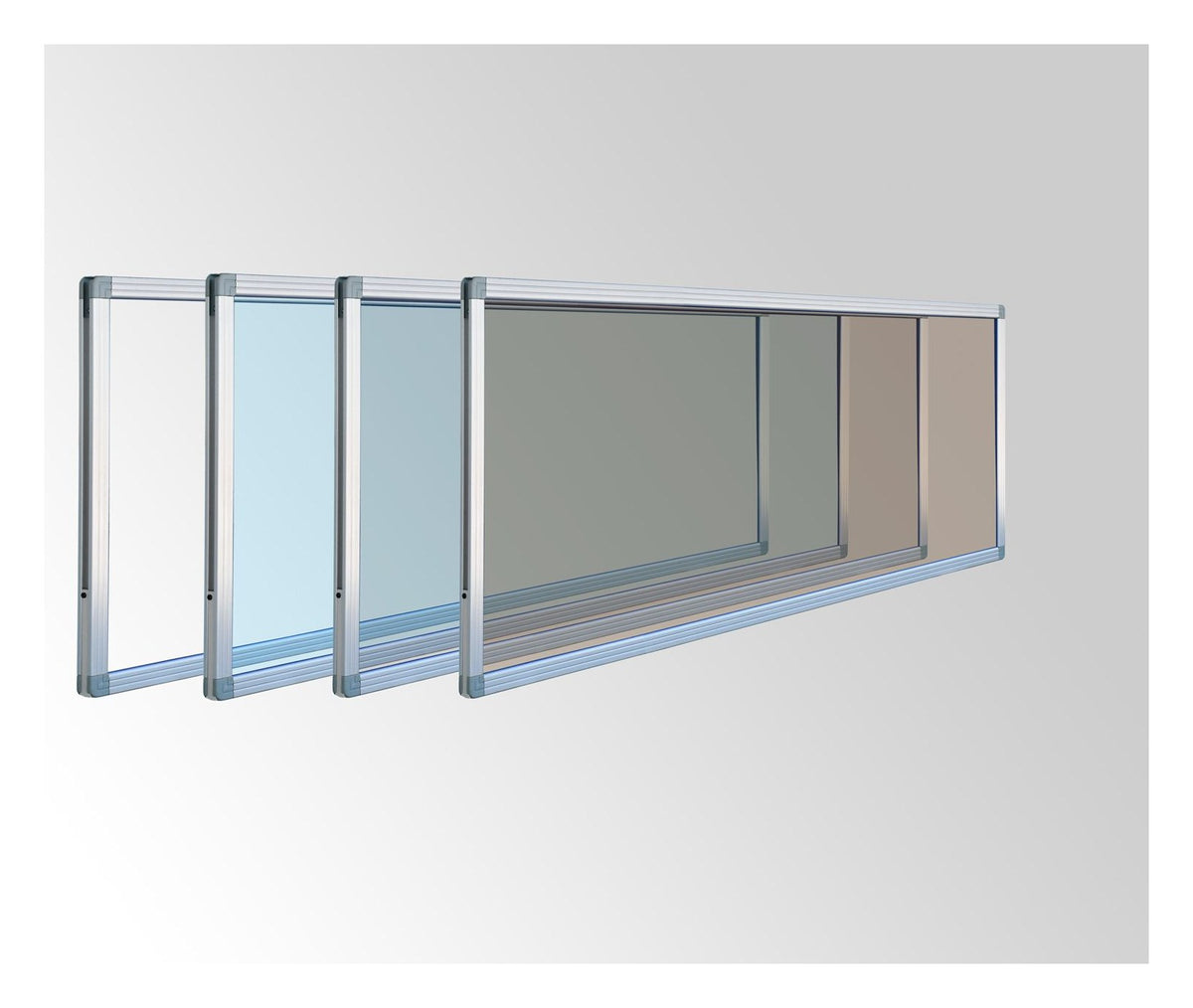 Alpha Aluminium Frame Acrylic Desk Screen