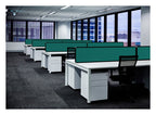 Alpha Aluminium Frame Fabric Desk Screen, view 4