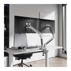 Aluminium Gas Spring Dual Monitor Arm, view 2