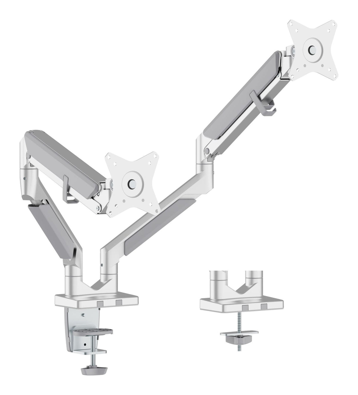 Aluminium Gas Spring Dual Monitor Arm, view 3