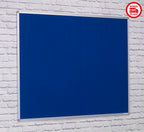 Aluminium Framed Noticeboard in Blue
