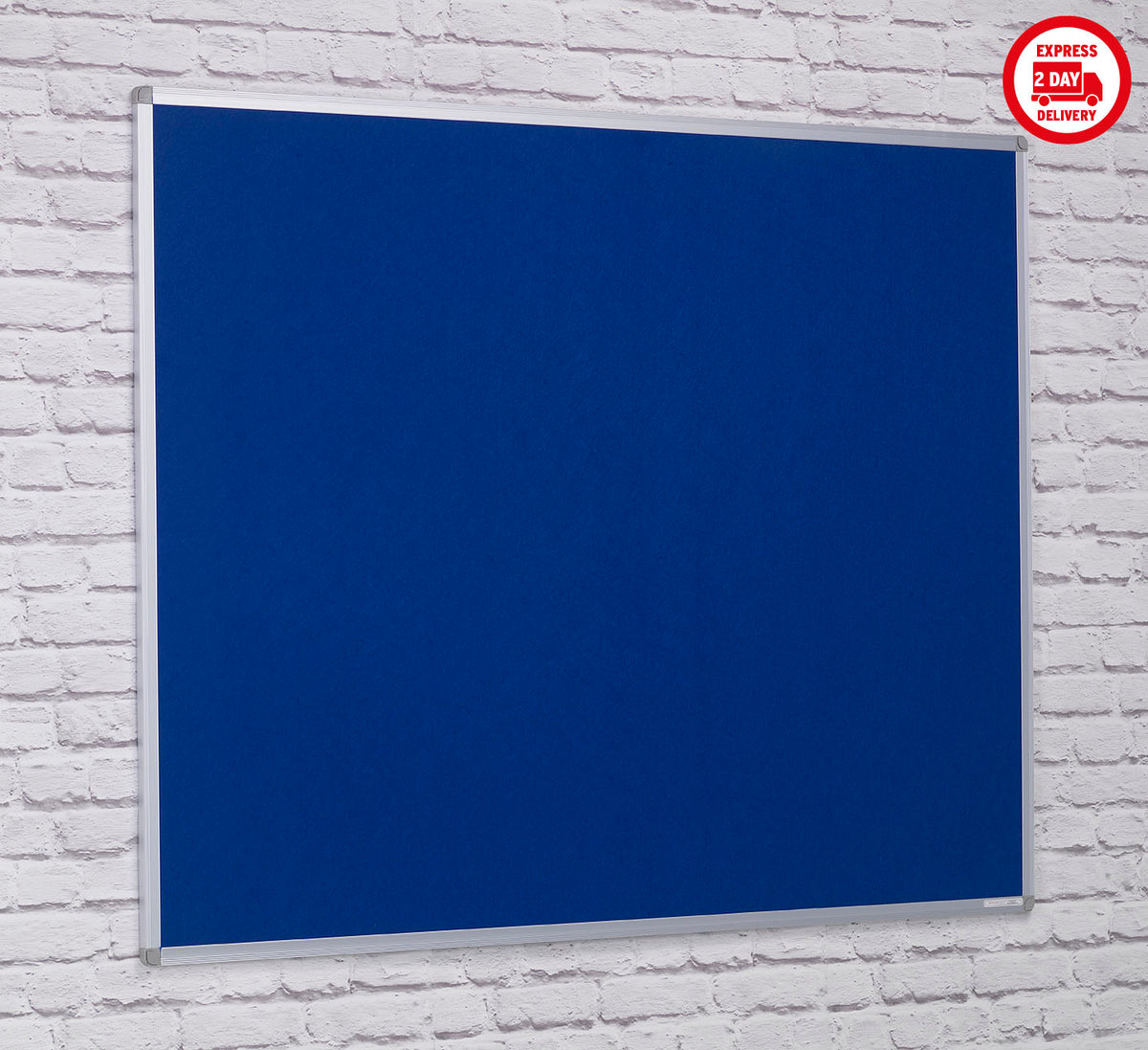 Aluminium Framed Noticeboard in Blue
