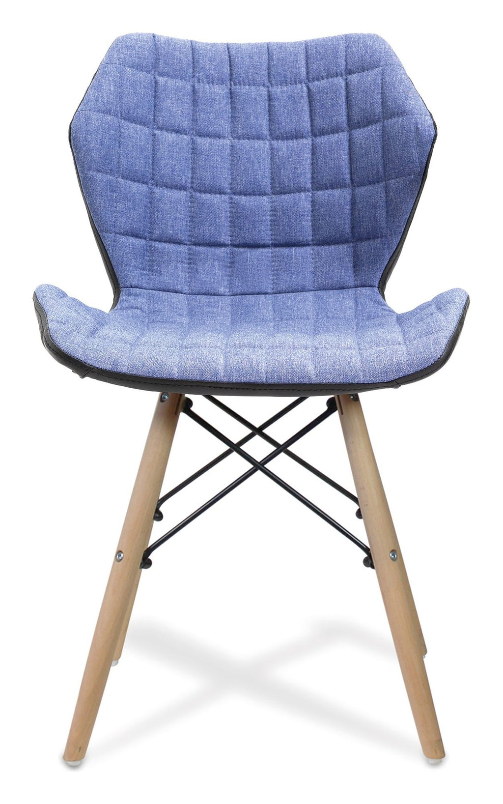 Amelia Fabric Chair in denim, view 2