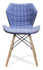 Amelia Fabric Chair in denim, view 2