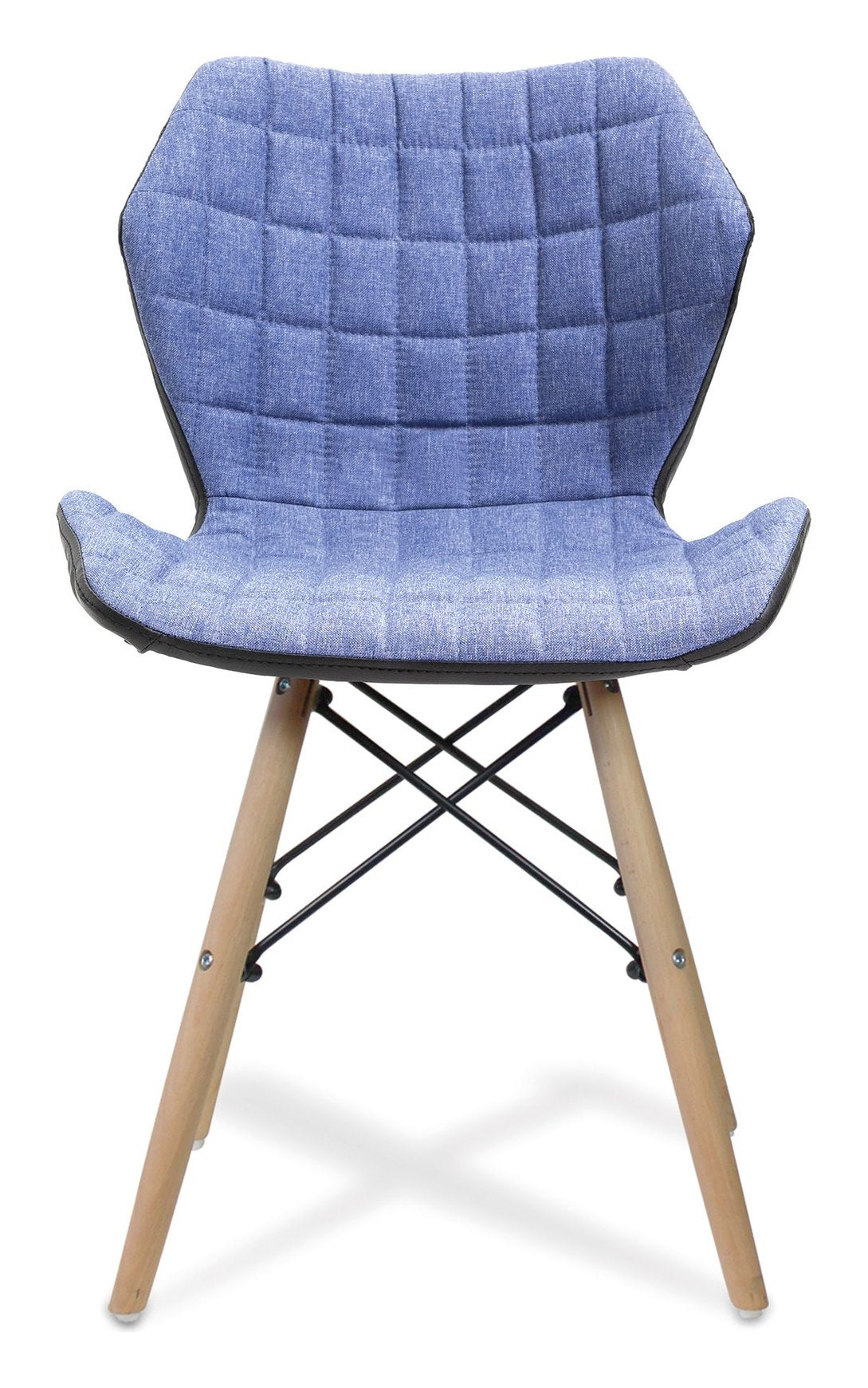 Amelia Fabric Chair in denim, view 2